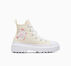 Chuck Taylor All Star Lugged Lift Platform Flowers Easy On Egret/White/Pink Phase