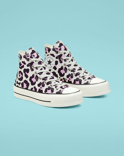 Leopard Platform Chuck Taylor All Star Vintage White/Multi/Black