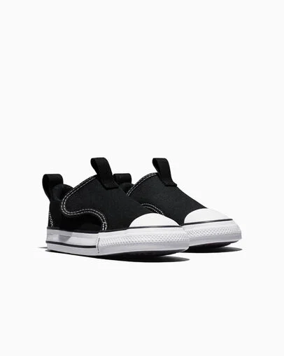 Chuck Taylor All Star Malden Street Slip Black/White/Black, Top and Side View