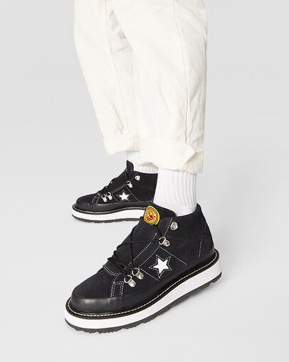 Fleece Lined Boot One Star Black/White/Black