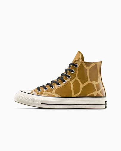 Chuck 70 Glow-In-The-Dark Giraffe Print Ginger Snap/Egret/Gopher Gold, Inner Side View