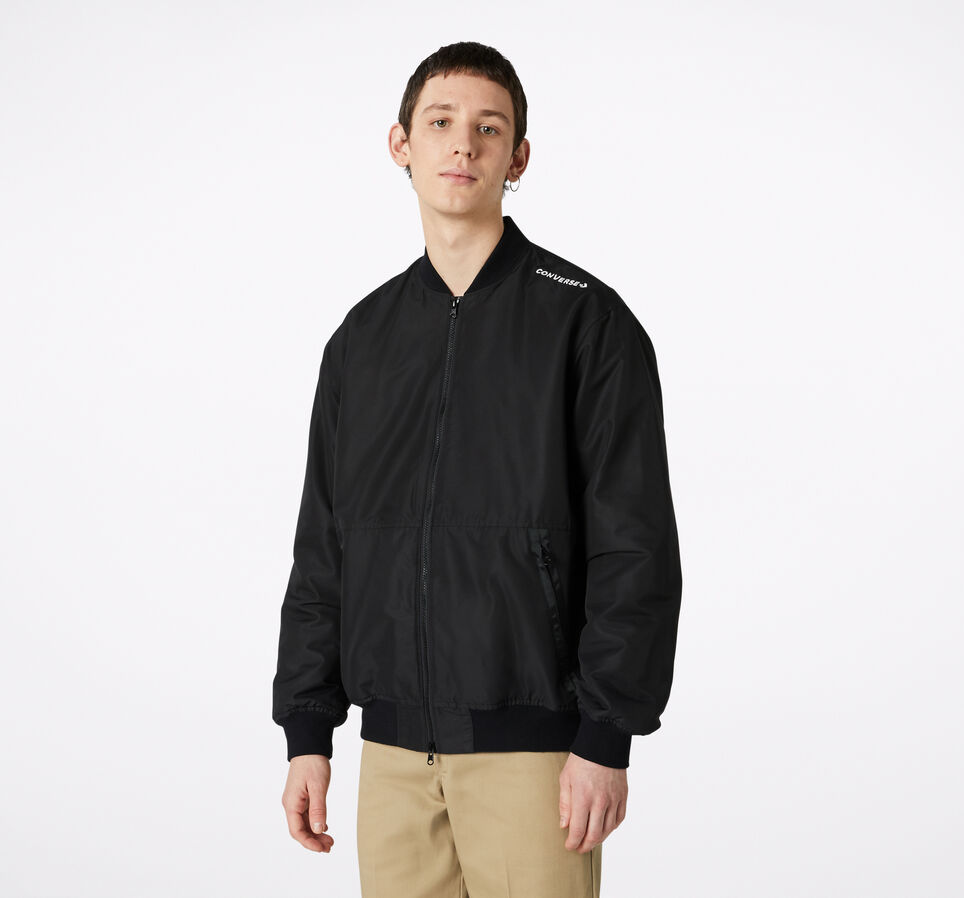 Converse Utility Bomber Jacket Converse Black