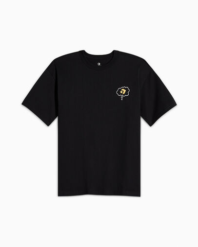 Thought Bubble T-Shirt Converse Black, Front View
