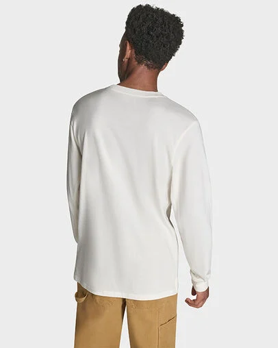 CONS Logo Long Sleeve T-Shirt Converse Egret, Full Body View