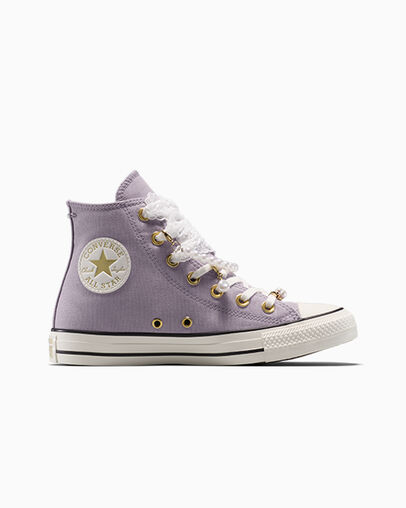 Chuck Taylor All Star Charms Frozen Thistle/Egret/Black, Outer Side View