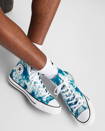 Chuck Taylor All Star Tie-Dye Ocean Surf/Vintage White/Black, Reflective View