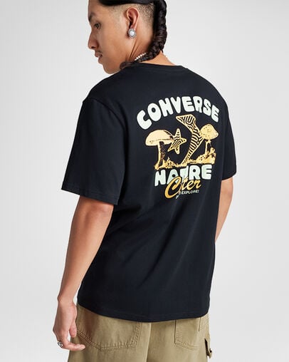 Nature Center T-Shirt Converse Black, Back View