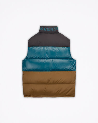 Down Quilted Vest Surplus Olive Multi