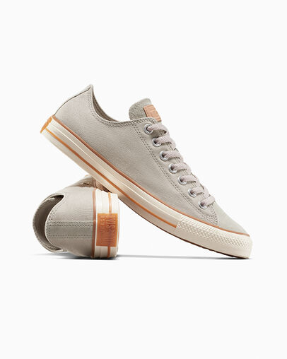 Chuck Taylor All Star Canvas & Leather Papyrus/Vachetta Beige, Detail Angle View