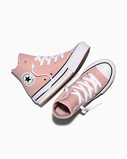 Chuck Taylor All Star EVA Lift Platform Canvas Petal Pit/White/Black, Angled View