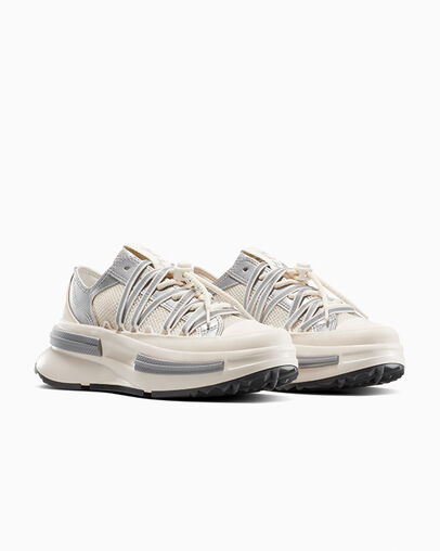 Run Star Legacy CX Platform Dull Silver/Egret/Black, Top and Side View