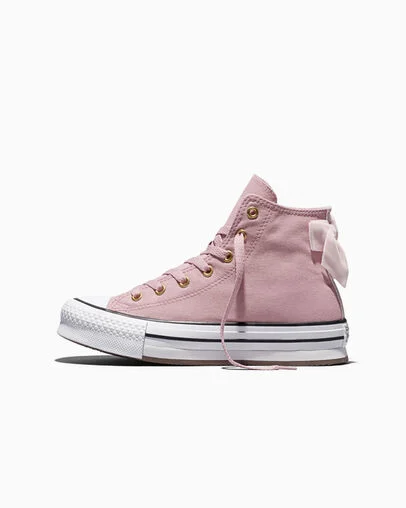 Chuck Taylor All Star EVA Lift Platform Velvet Bows Petal Pit/Black/White, Inner Side View