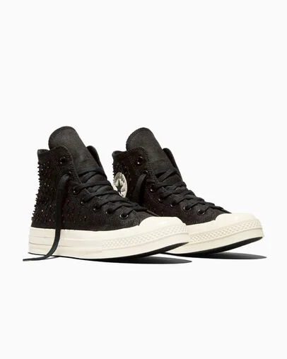 Chuck 70 Beads Black/Black/Egret, Top and Side View