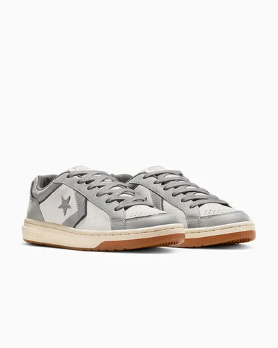 Pro Blaze Classic Leather & Suede Barely Grey/Natural Ivory, Top and Side View