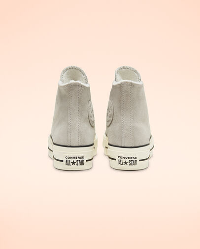 Sherpa Chuck Taylor All Star Platform Wolf Grey/Egret/Black