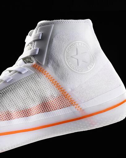 All Star Pro BB High Top White/Bold Mandarin/Black