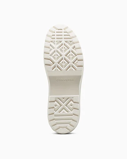 Chuck Taylor All Star Lugged Heel Platform Waterproof Leather Mudguard/Mudguard/Egret, Outsole View