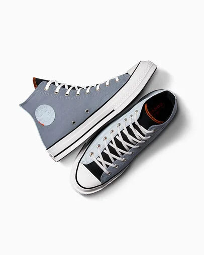 Chuck 70 Vintage Athletic Black/Ghosted/Lunar Grey, Angled View