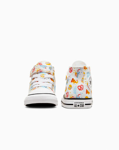 Chuck Taylor All Star Easy On Snacks White/Amarillo/Black, Heel View