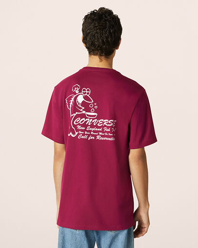 Fish Fry Shop Tee Rose Maroon, Back View