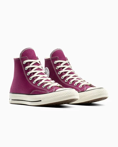 Chuck 70 Canvas Frozen Acai/Egret/Black, Top and Side View