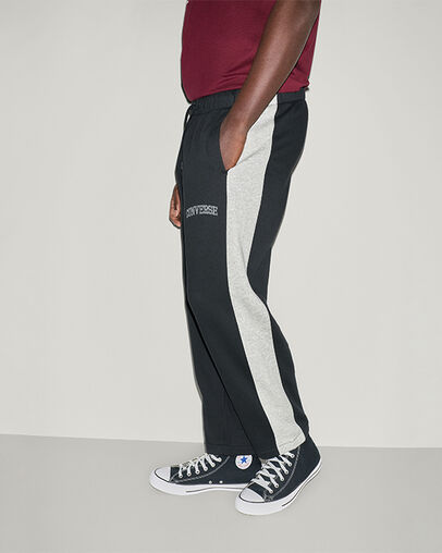 Stripe Relaxed Sweatpants Converse Black Multi, Back View