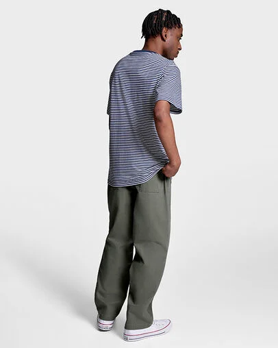 Feeder Stripe T-Shirt Navy/White, Detail View