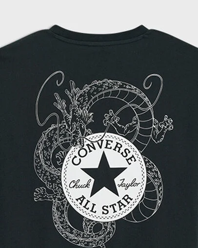 Converse X Dragon Ball Z "Shenron" T-Shirt Converse Black Converse X Dragon Ball Z "Shenron" T-Shirt Converse Black, Detail View