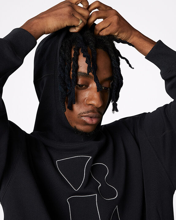 black converse jumper