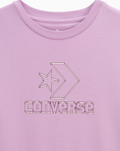 Star Chevron T-Shirt Classic Amethyst, Full Body View