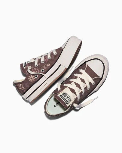 Chuck Taylor All Star EVA Lift Platform Paisley Pop Pot Hole Plum/Bite The Dust, Angled View