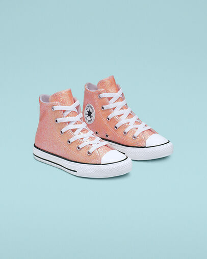 Coated Glitter Chuck Taylor All Star Barely Rose/Black/White
