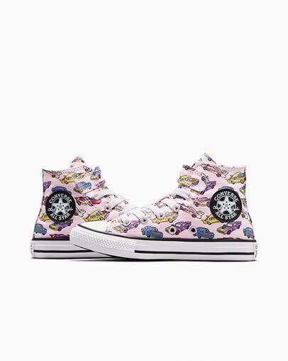 Chuck Taylor All Star Easy-On Cars Pink Foam/Sour Candy Pink, Detail Angle View