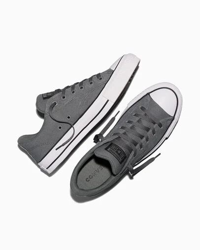 Chuck Taylor All Star Malden Street Canvas & Suede Darker Grey/Black/White, Angled View