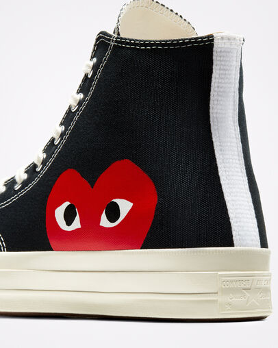 Converse x Comme des Gar&ccedil;ons PLAY Chuck 70 Black/White/High Risk Red