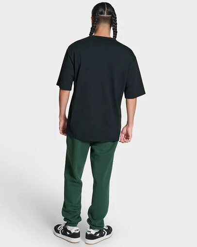 CONS Embroidered Loose Fit T-Shirt Black, Detail View