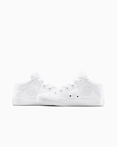 Chuck Taylor All Star Axel Leather White/White/White, Detail Angle View