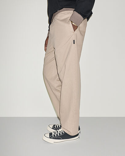 Straight Leg Pants Vintage Cargo Brown, Back View