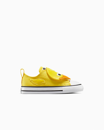Chuck Taylor All Star One Strap Pool Float Easy On Dandy Lion/Sun Ray/White, Outer Side View