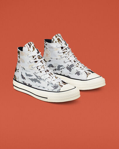 Blocked Camo Chuck 70 White/Carbon Grey/Egret