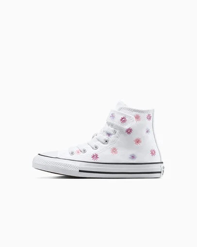 Chuck Taylor All Star Easy-On Allover Embroidered Florals White/Lt Jellyfish Jitter, Inner Side View