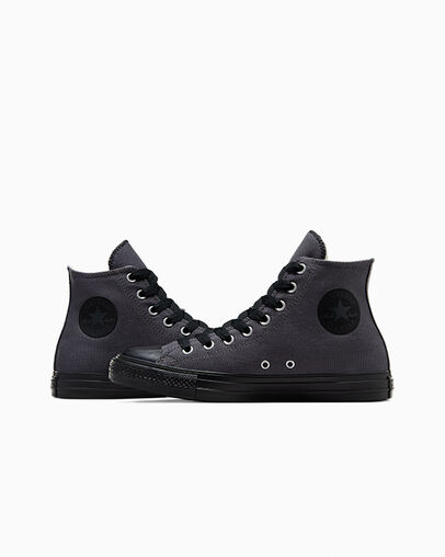 Chuck Taylor All Star Heavy Canvas Dark Matter/Black/Black, Detail Angle View