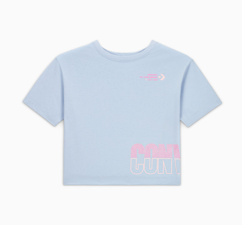 All Star Cropped Boxy T-Shirt Cloudy Daze Grey
