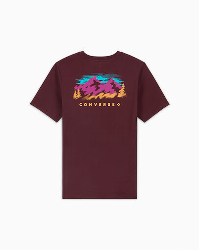 Abstract Mountain T-Shirt Bloodstone, Back View