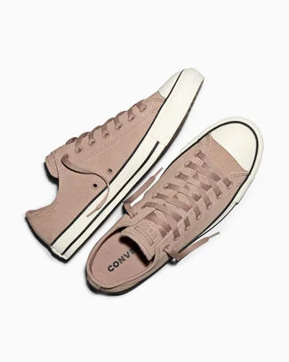 Chuck Taylor All Star Suede Dried Earth Brown/Black/Egret, Outer Side View
