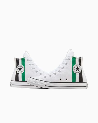 Chuck Taylor All Star Home Team White/Green/Black, Detail Angle View