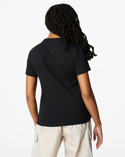 Star Chevron Desert Mountain T-Shirt Black, Back View