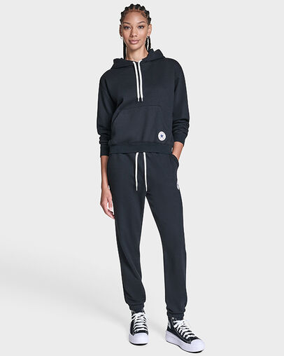 Chuck Taylor Patch Pullover Hoodie Converse Black, Detail View