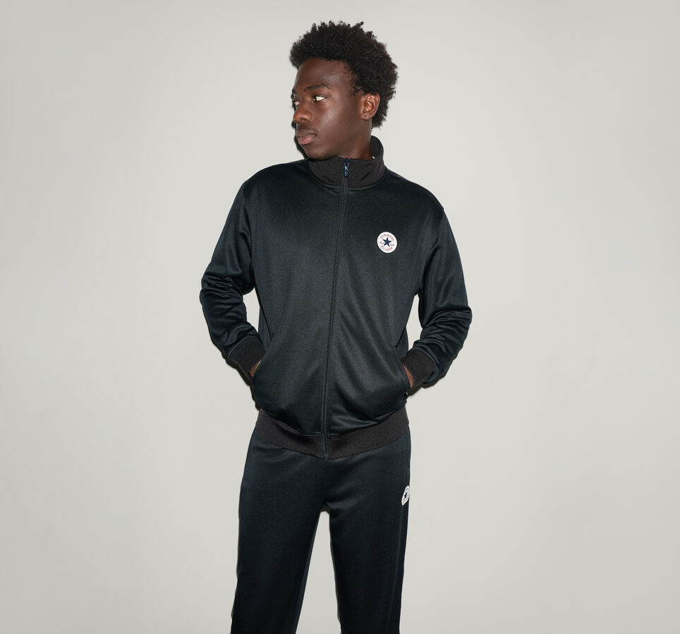 Retro Track Jacket Black