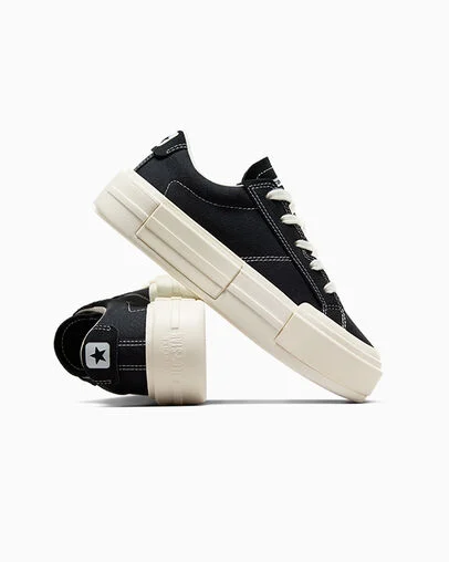 Converse Cruise Black/White/Black, Detail Angle View